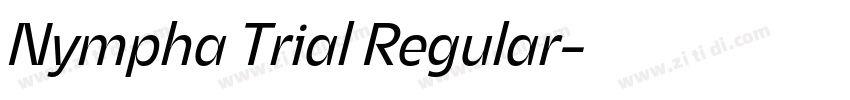 Nympha Trial Regular字体转换